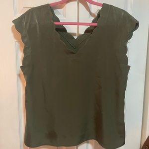 Express Scalloped edge blouse